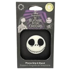PopSockets Phone Grip Jack Skellington OS White NEW Glow In The Dark Disney NBC